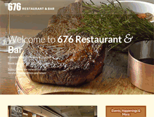 Tablet Screenshot of 676restaurant.com